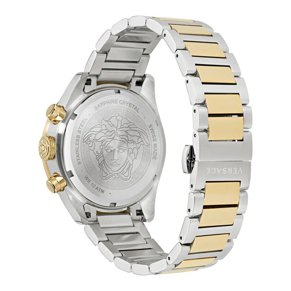 Versace Gray Stainless Steel Dress Watch