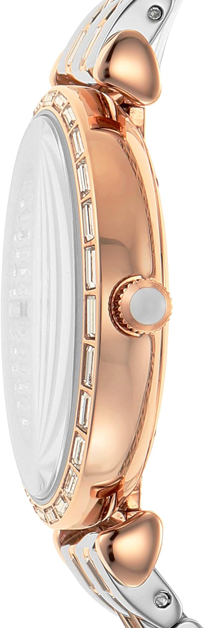Emporio Armani Elegant Two-Tone Crystal Pave 32mm Women Watch