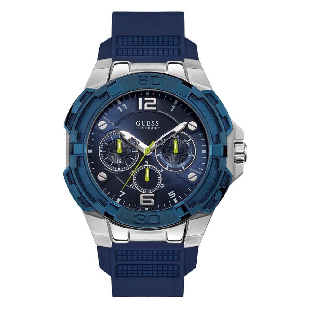 Guess Blue Rubber Watch - Clobber Time Watches