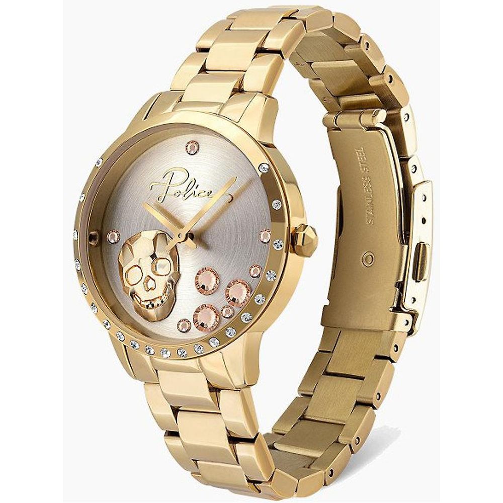 Montre Police en acier inoxydable doré