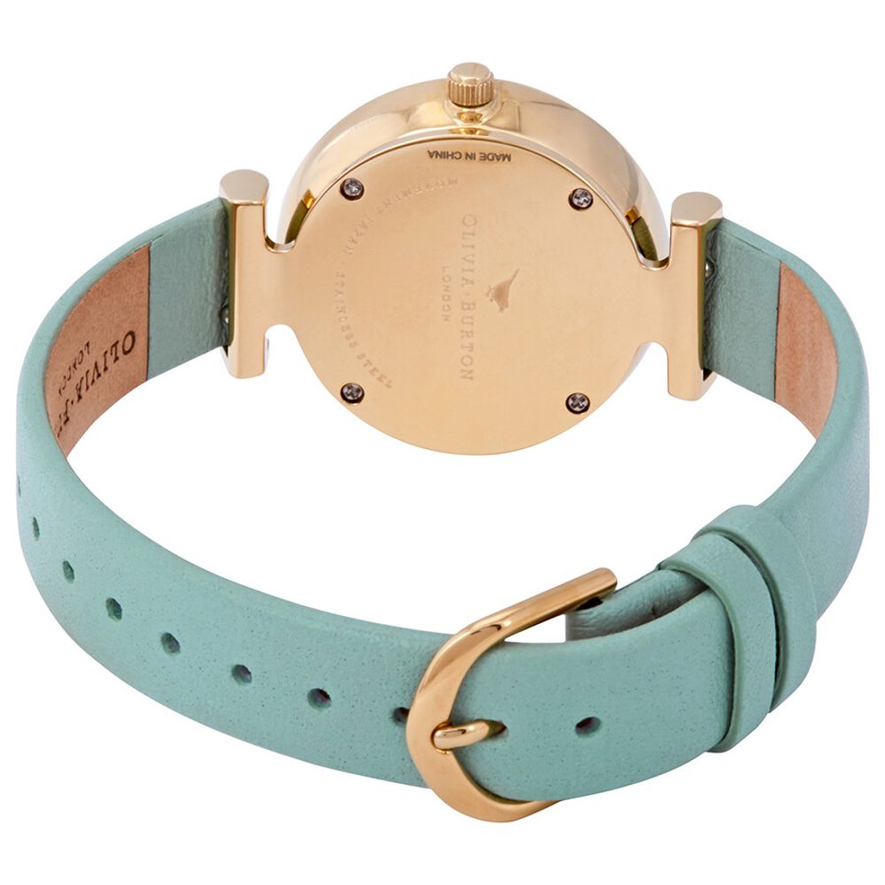 Montre Olivia Burton en cuir vert