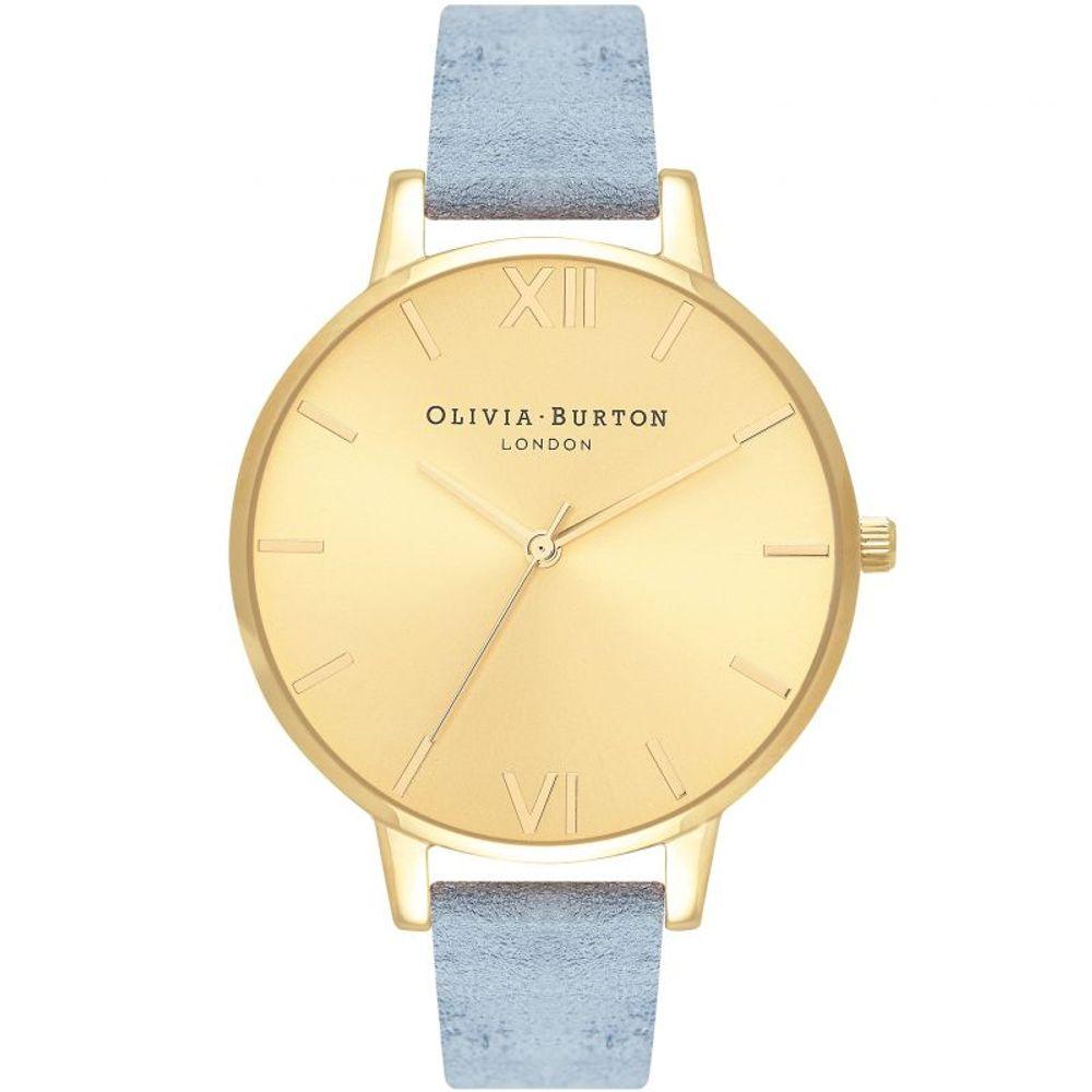 Olivia Burton Blue Leather Leather Watch - Clobber Time Watches