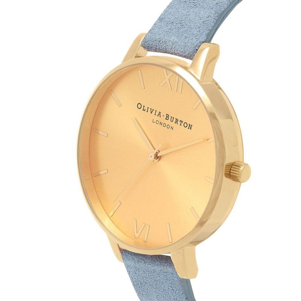 Olivia Burton Blue Leather Leather Watch - Clobber Time Watches