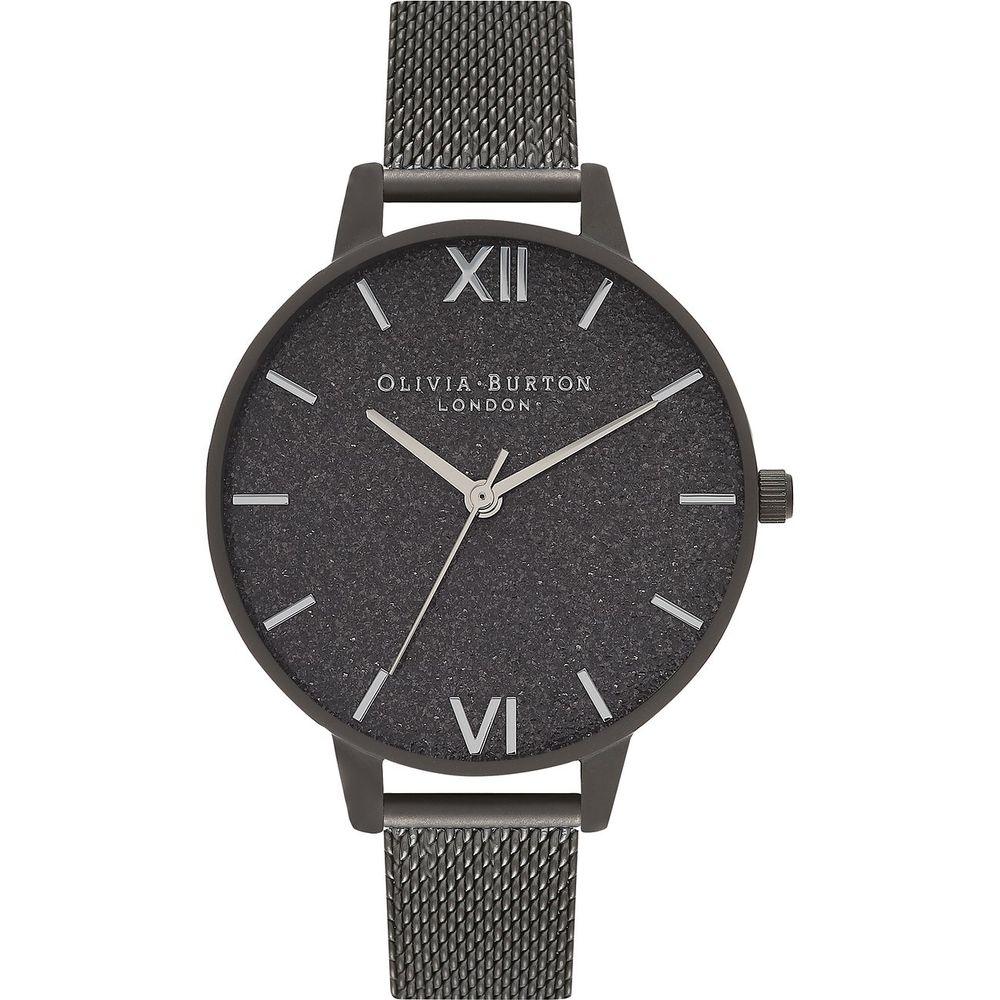 Olivia Burton Black Steel Watch - Clobber Time Watches