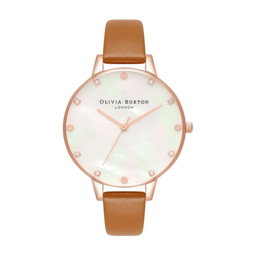 Montre Olivia Burton en cuir marron