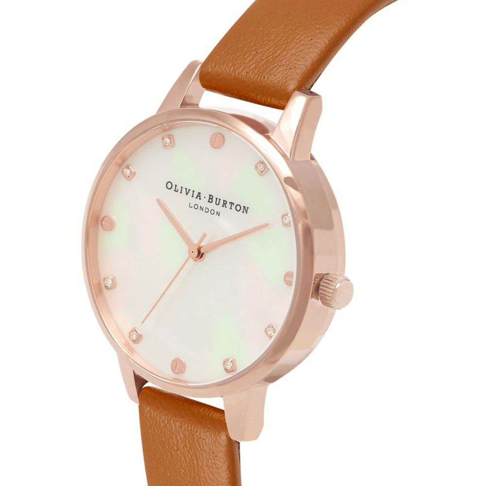 Montre Olivia Burton en cuir marron