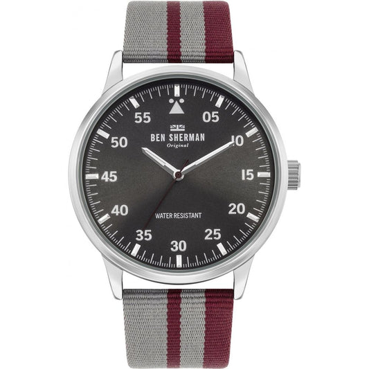 Montre habillée en tissu gris Ben Sherman