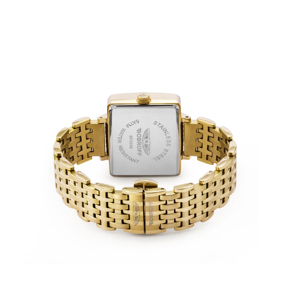 Bobroff MIRE TV Gold Stainless Steel Women Watch