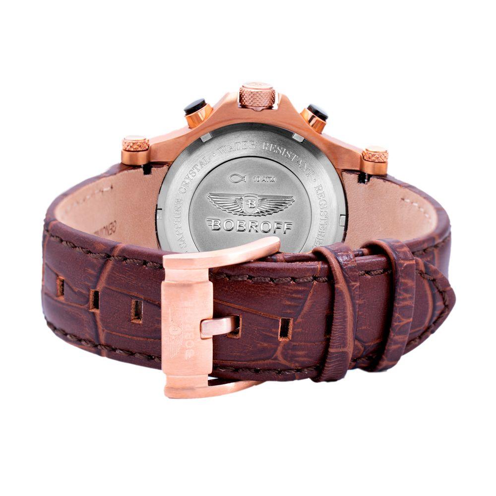 Bobroff Brown Leather Watch - Clobber Time Watches