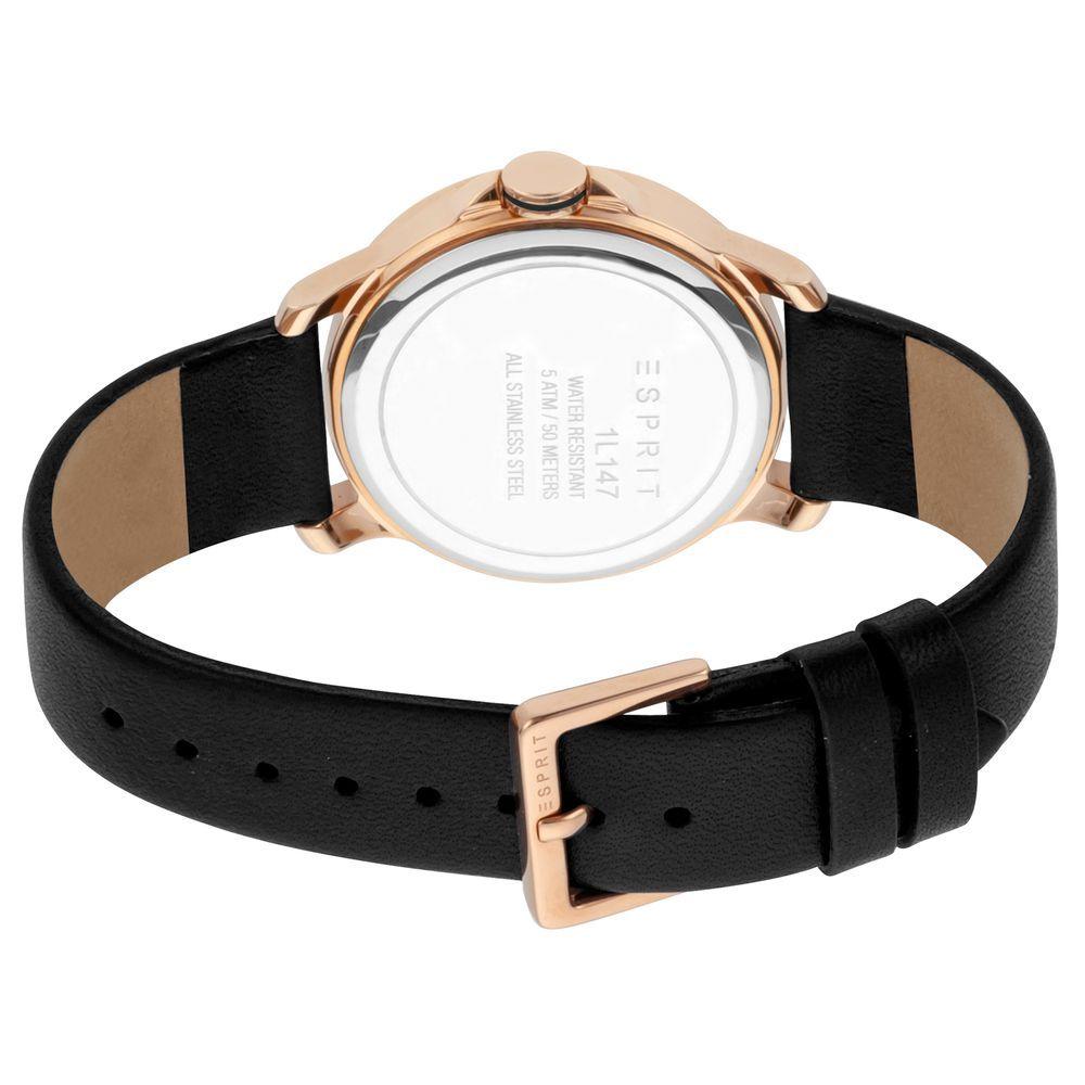 Esprit Rose Gold Leather Watch - Clobber Time Watches