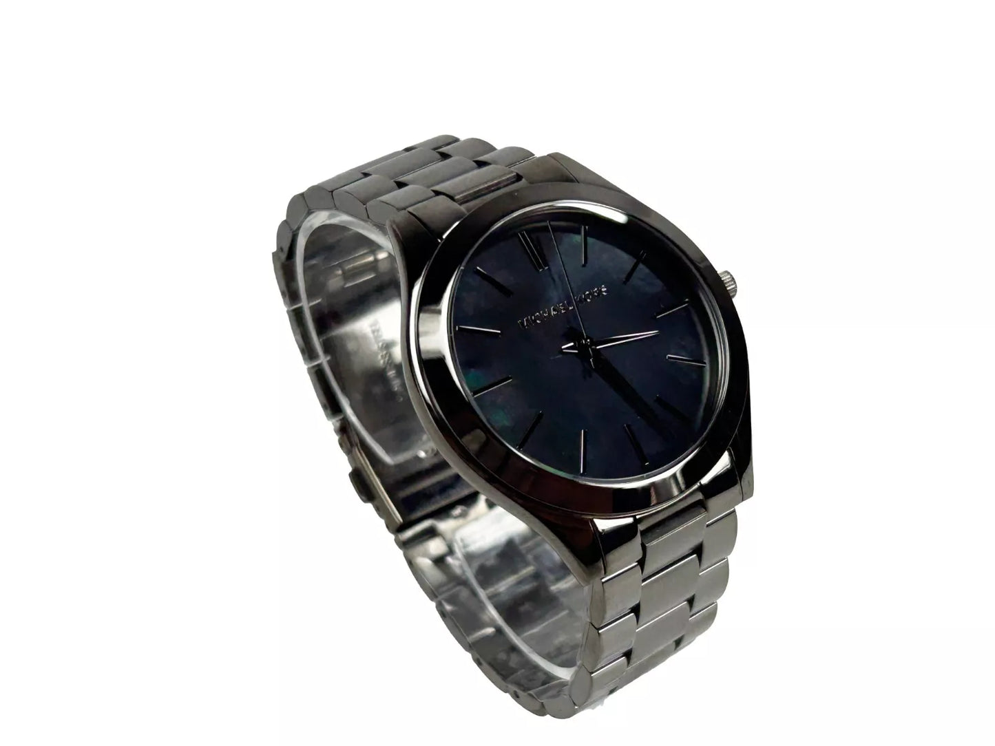 Montre Michael Kors Slim Runway en acier inoxydable, couleur bronze, MK3413, unisexe