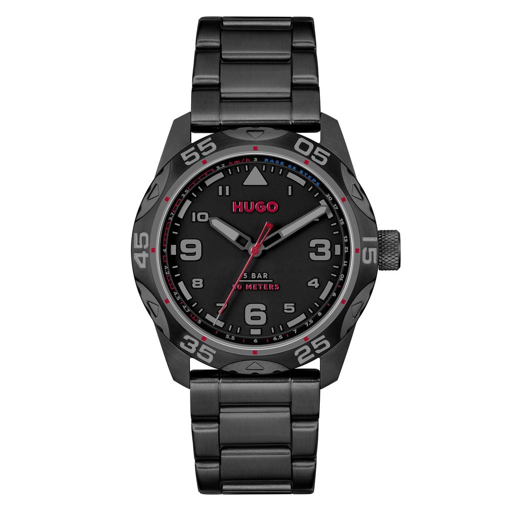 Montre Hugo Boss en acier inoxydable noir