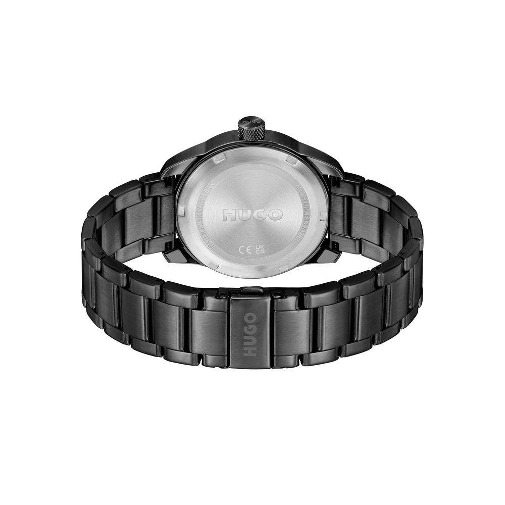 Montre Hugo Boss en acier inoxydable noir