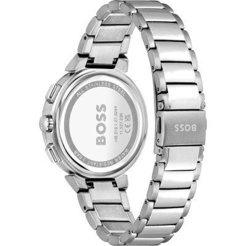 Montre Hugo Boss BO150276 pour femme, cadran turquoise et acier inoxydable argenté