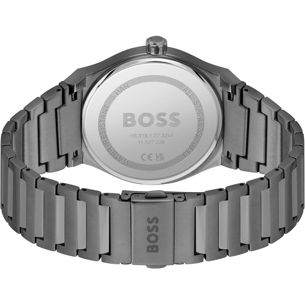 Montre Hugo Boss BO1514078 pour homme en acier inoxydable gris 41 mm