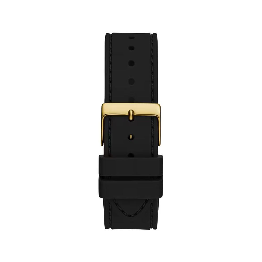 Montre Guess Princess pour femme avec cadran doré et silicone noir