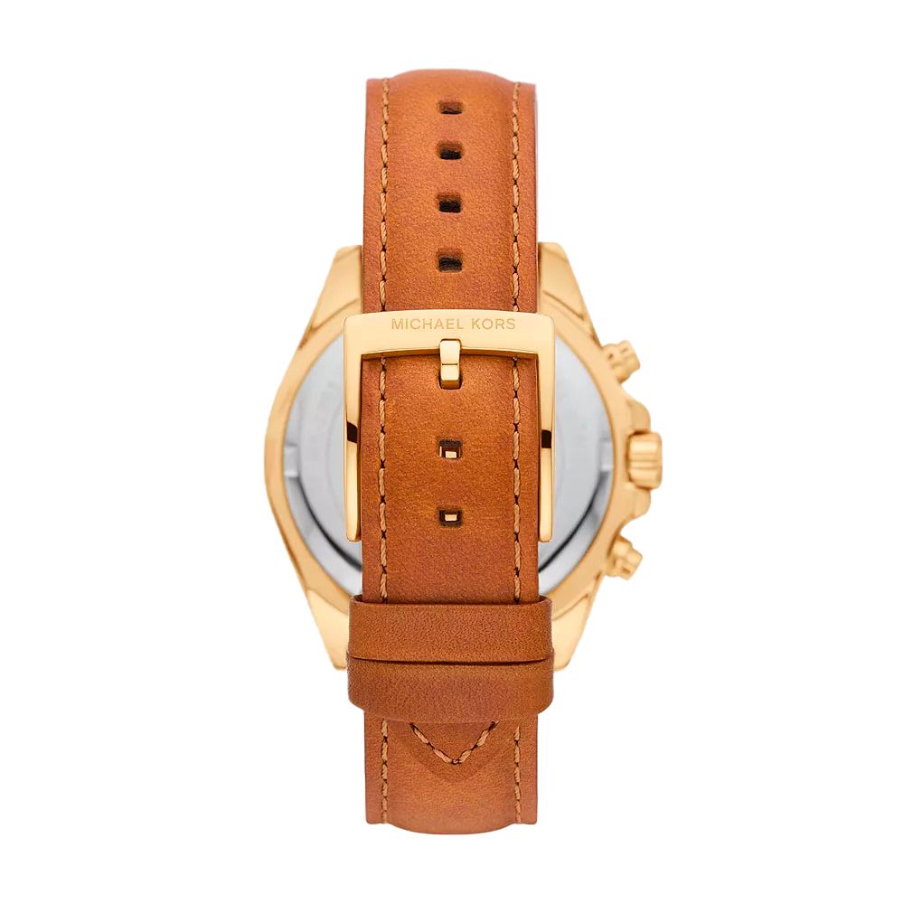 Montre femme Michael Kors MK2961 en cuir marron et boîtier doré