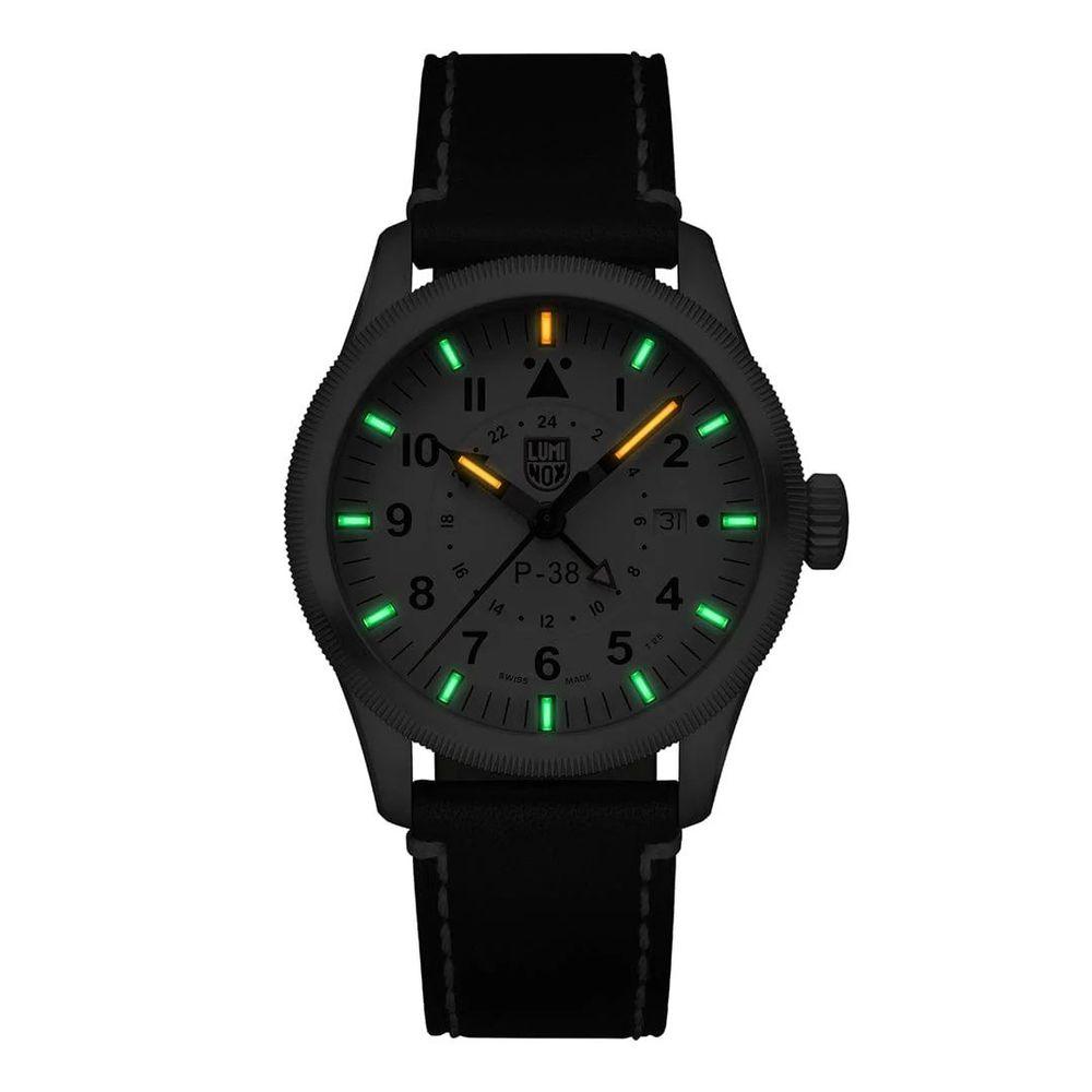 Luminox Black Leather Watch - Clobber Time Watches