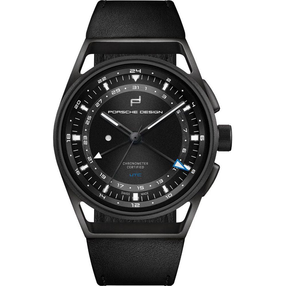 Porsche Design Black Leather Watch - Clobber Time Watches