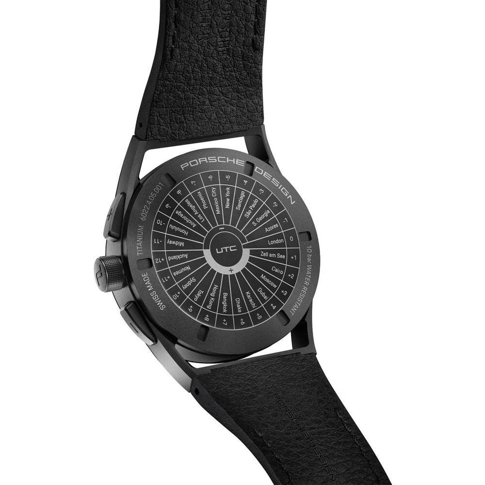 Porsche Design Black Leather Watch - Clobber Time Watches