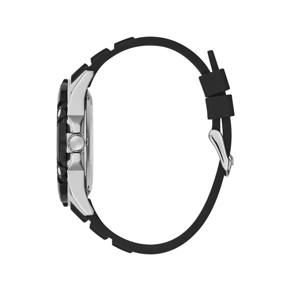 Montre Guess Bolt en silicone noir et gris pour homme
