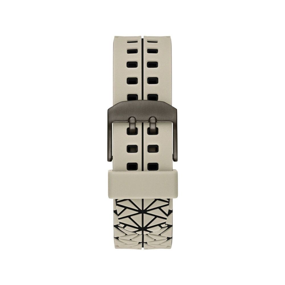 Montre Guess REX Digital Multifonction Synthétique Beige et Noir pour Homme