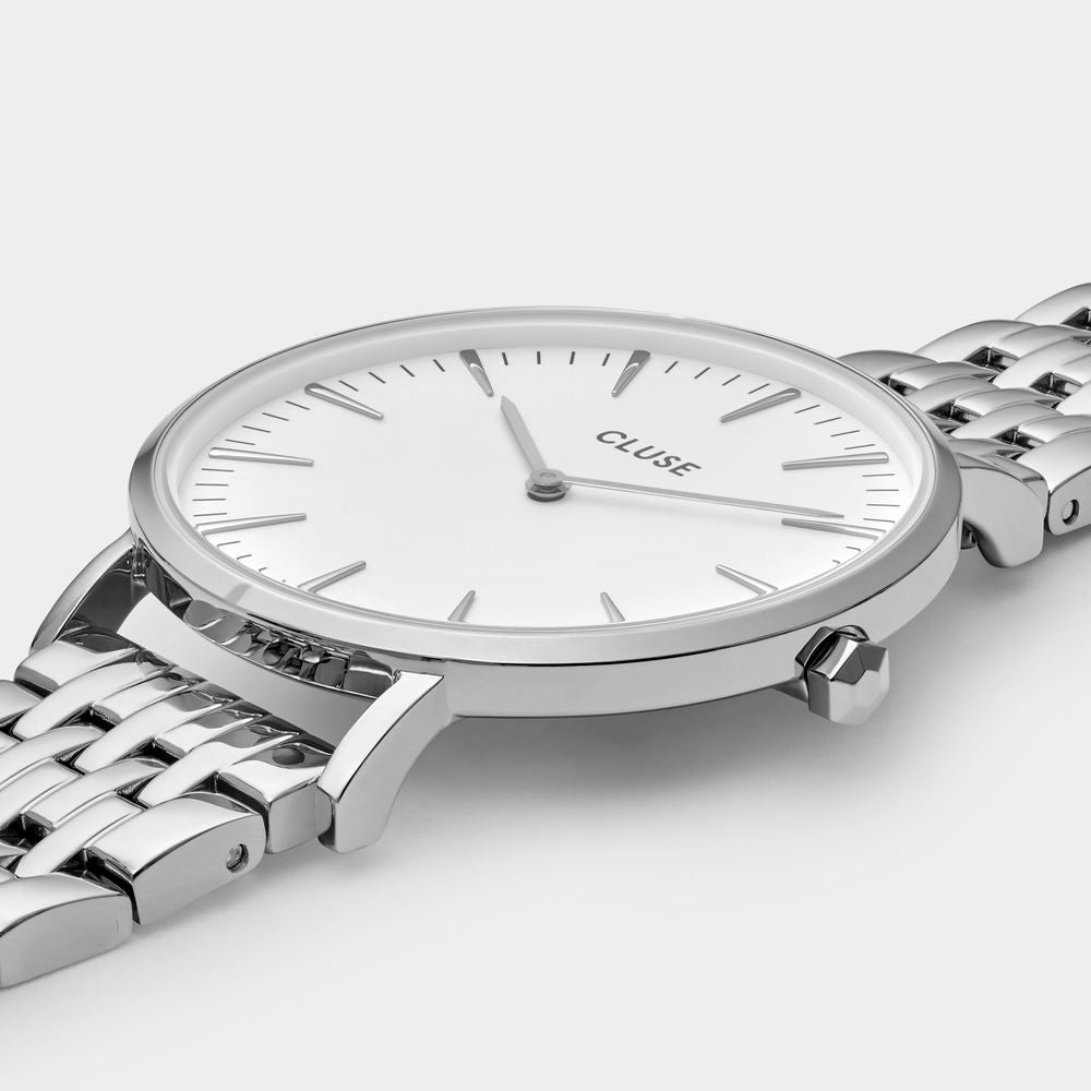 Cluse CLC0101201 Silver & White Dial Stainless Steel Women's Watch