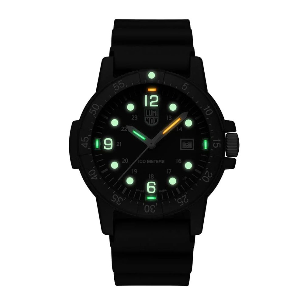 Montre homme Luminox SEA BASS Carbonox X2.2001 en caoutchouc noir et carbone