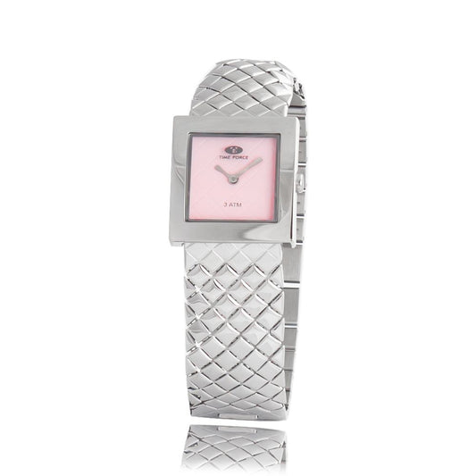 Montre Time Force en acier inoxydable argenté