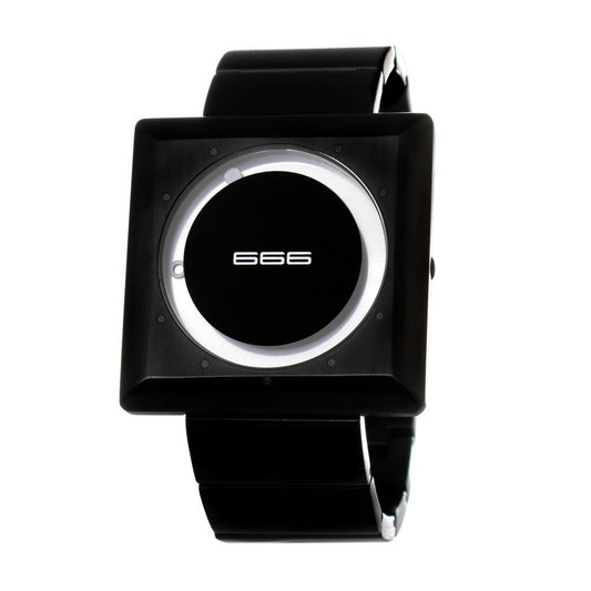 Montre habillée 666BARCELONA en acier inoxydable noir