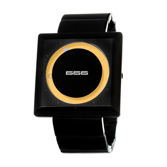 Montre habillée 666BARCELONA en acier inoxydable noir