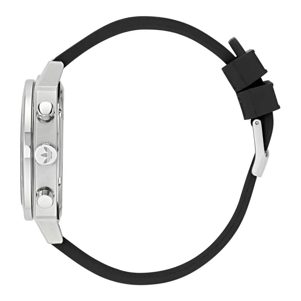 Adidas MASTER ORIGINALS ONE Black Synthetic Sport 44mm Unisex Watch