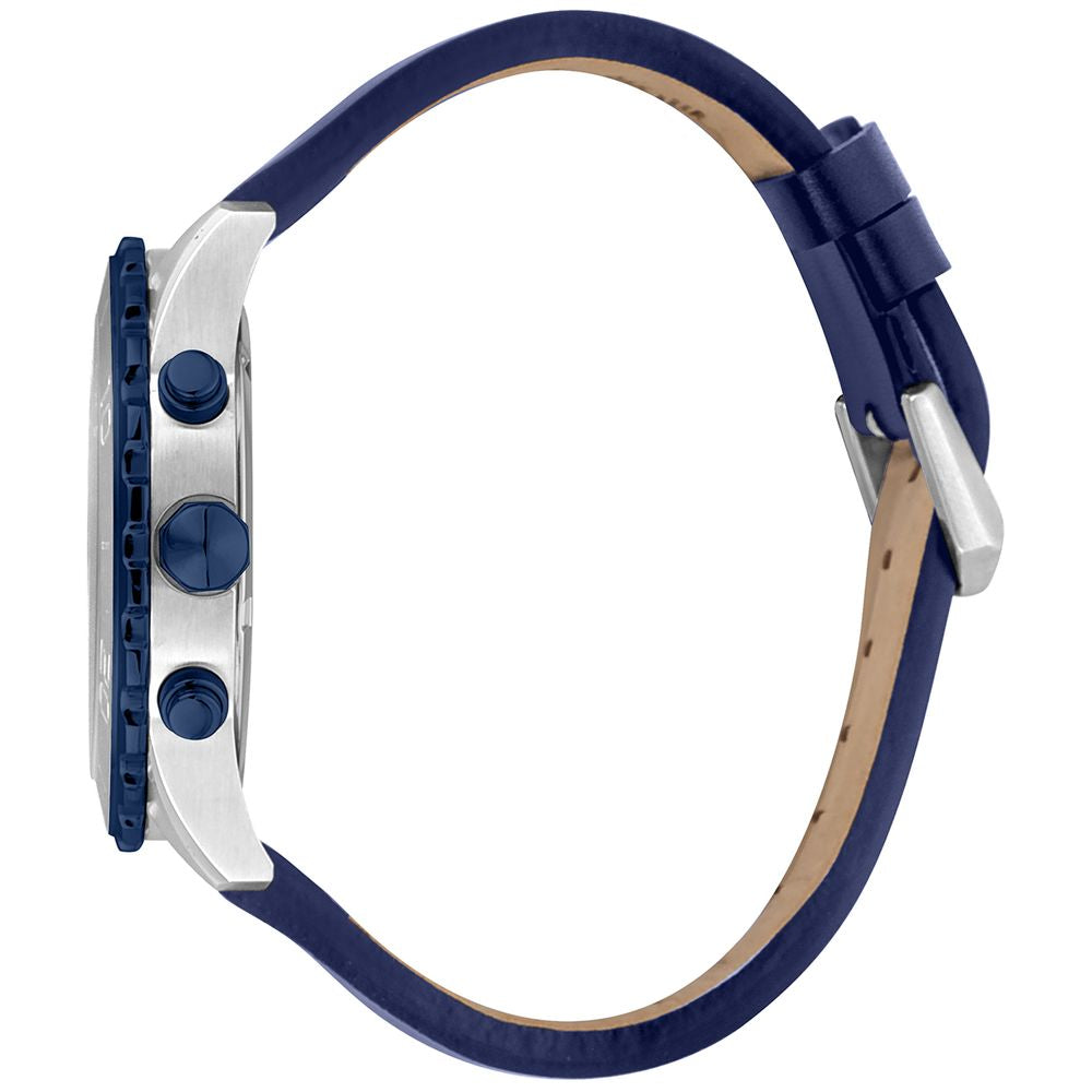 Montre de sport Just Cavalli en cuir bleu