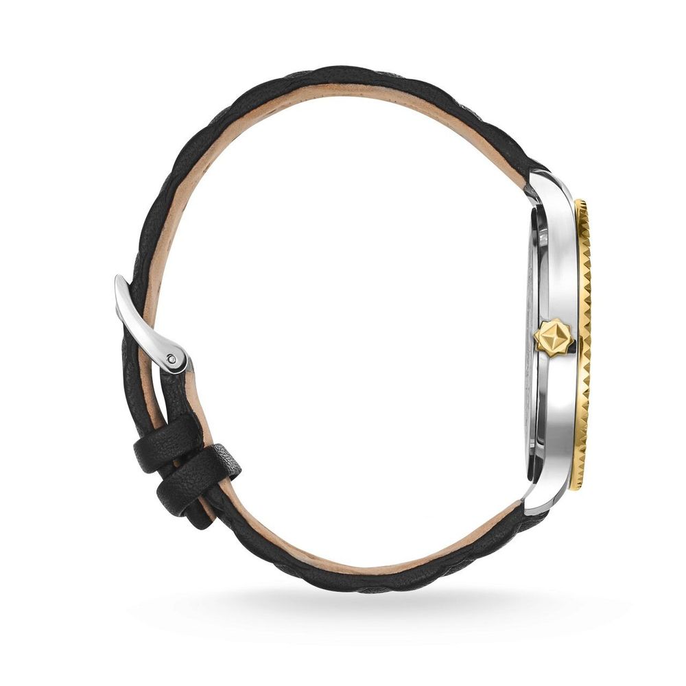 Montre habillée en cuir noir Thomas Sabo