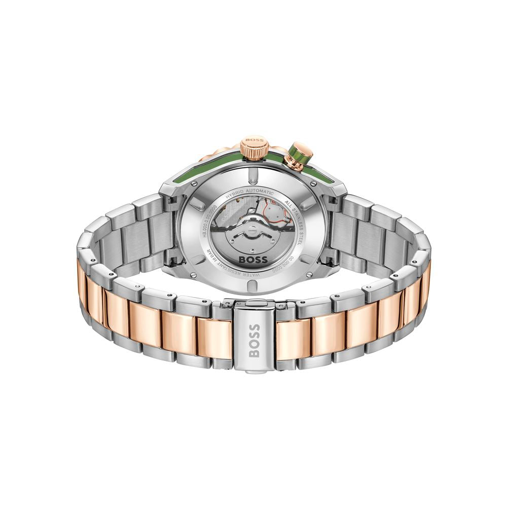 Hugo Boss Gray Stainless Steel Dress Watch