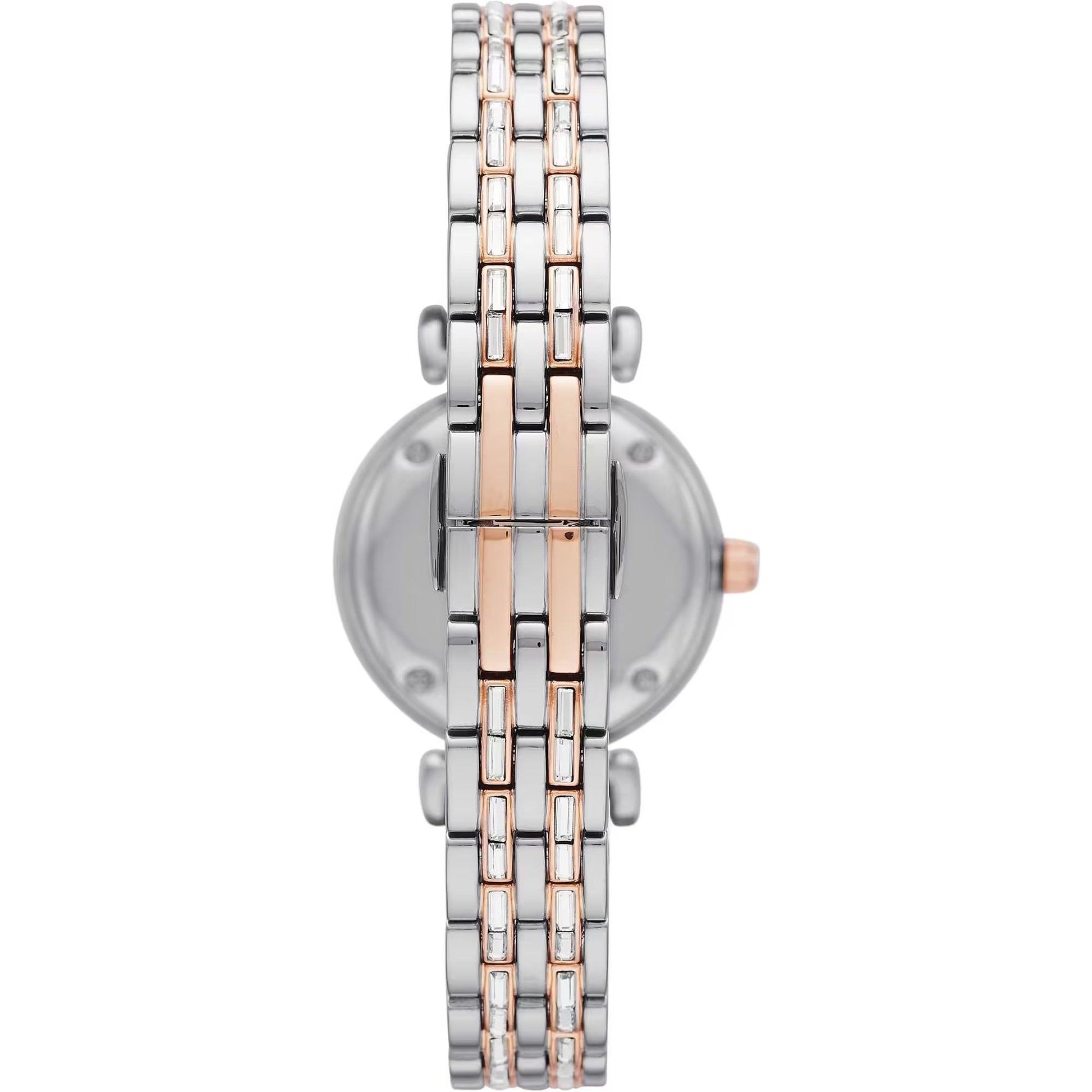 Emporio Armani Elegant Silver Dial Stainless Steel Women's Watch - Clobber Time Watches
