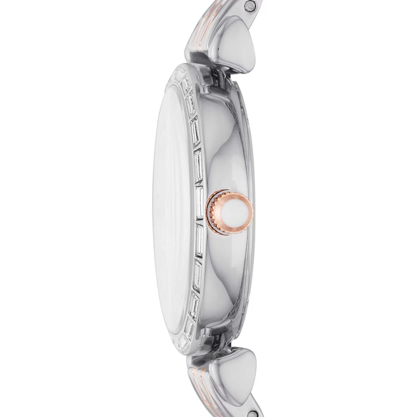 Emporio Armani Elegant Silver Dial Stainless Steel Women's Watch - Clobber Time Watches