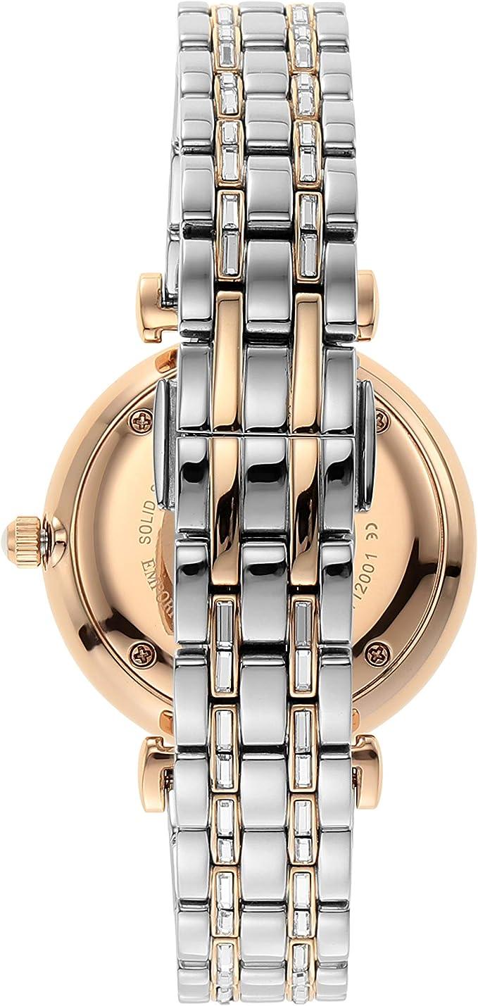 Emporio Armani Elegant Two-Tone Crystal Pave Watch - Clobber Time Watches