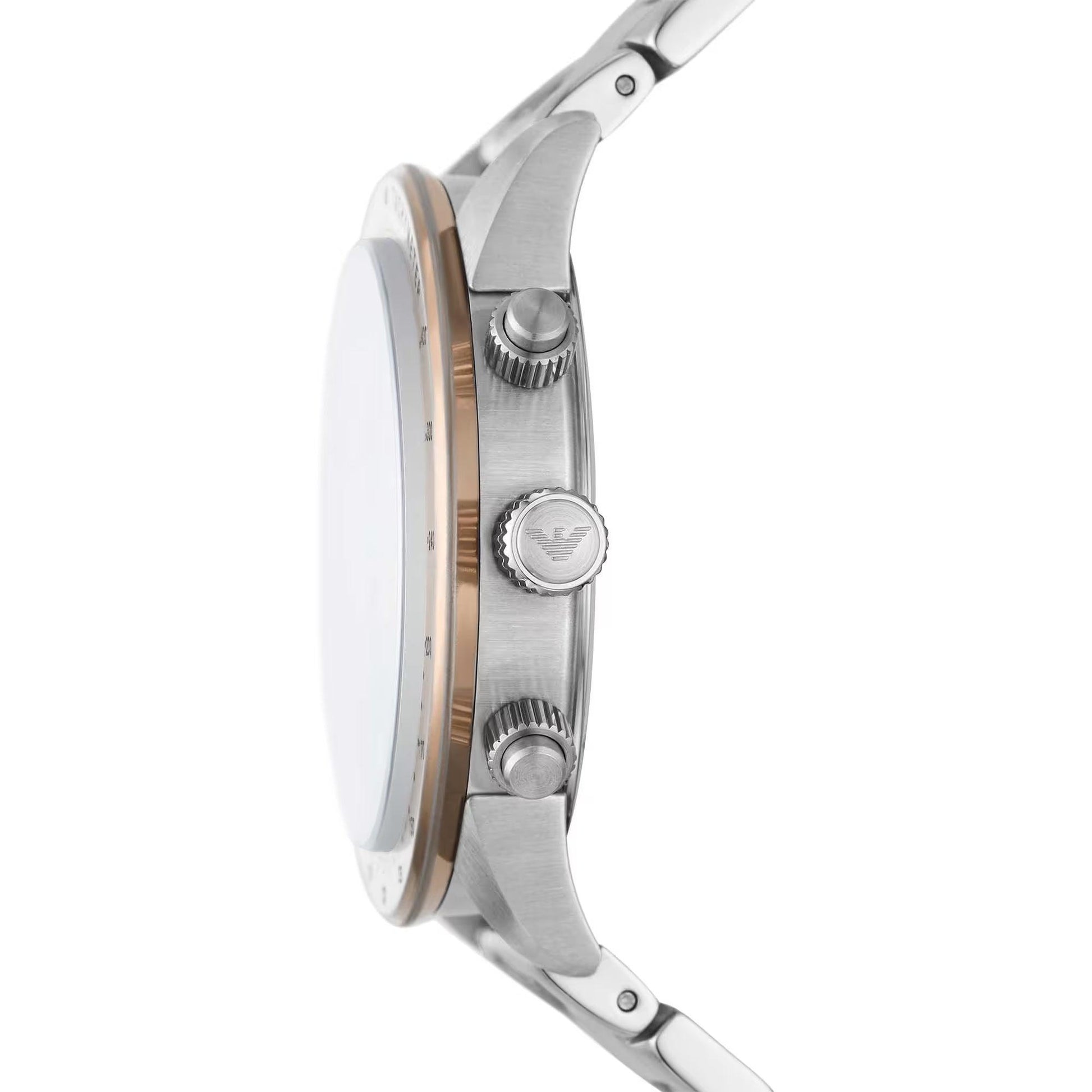 Emporio Armani Classic Chronograph Steel Men's Watch - Clobber Time Watches