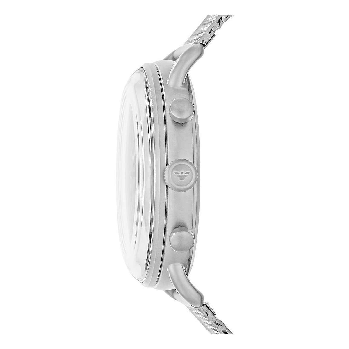 Emporio Armani Silver Steel Chronograph Watch