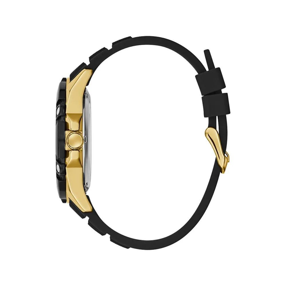 Montre Guess Bolt pour homme en résine dorée et noire