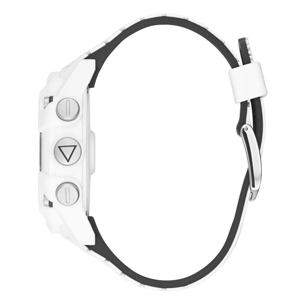Smartwatch Montre connectée Guess en résine blanche multifonction