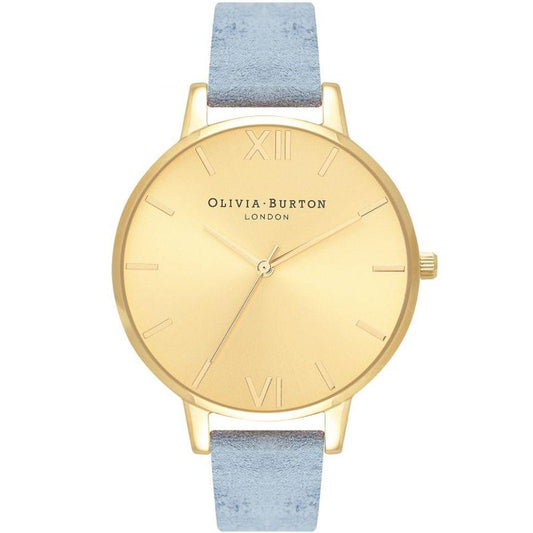 Olivia Burton Blue Leather Leather Watch - Clobber Time Watches
