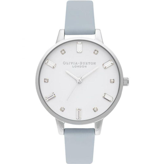 Olivia Burton Blue Leather Leather Watch - Clobber Time Watches