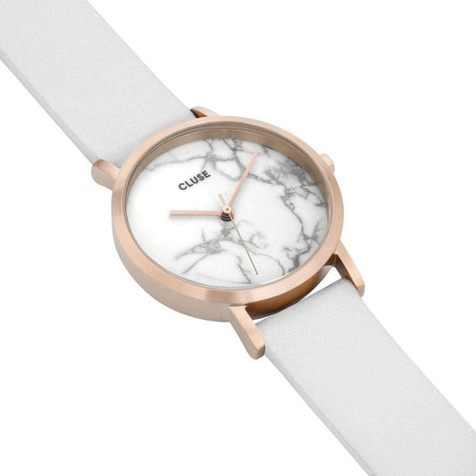 Cluse White Leather Watch - Clobber Time Watches