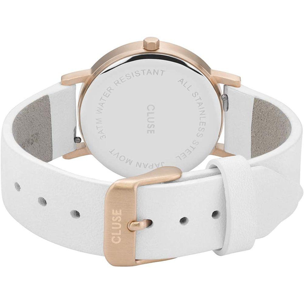 Cluse White Leather Watch - Clobber Time Watches