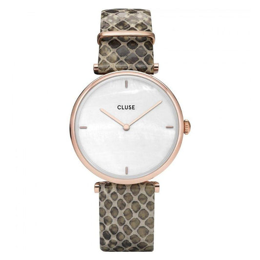 Cluse Beige Leather Watch - Clobber Time Watches