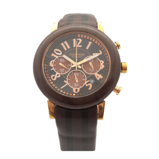 K&Bros Brown Leather Watch - Clobber Time Watches