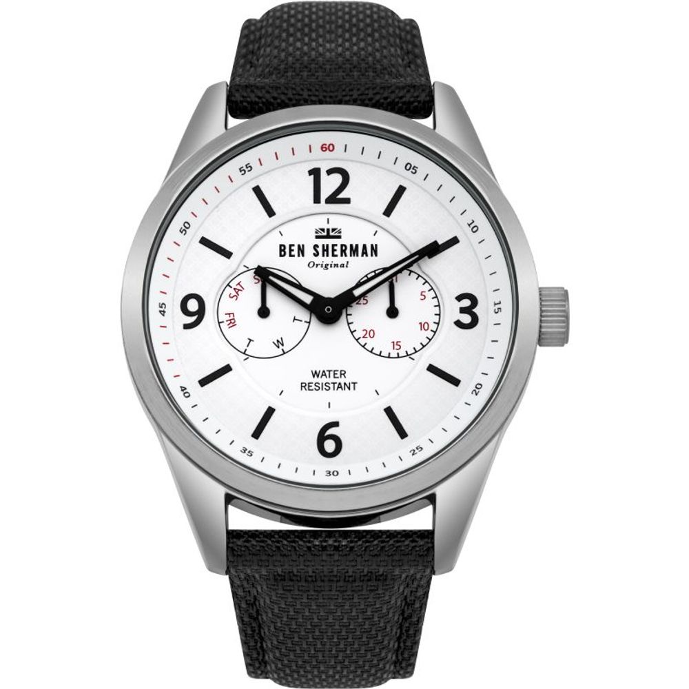 Montre Ben Sherman en cuir noir