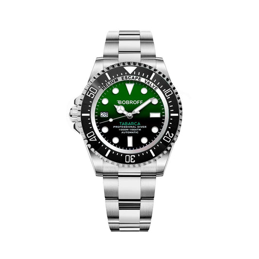 Montre Bobroff en acier inoxydable argenté